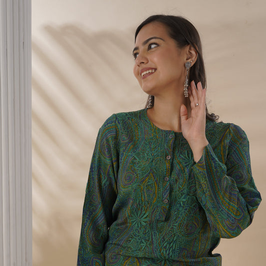 Chikankari Long Kurti