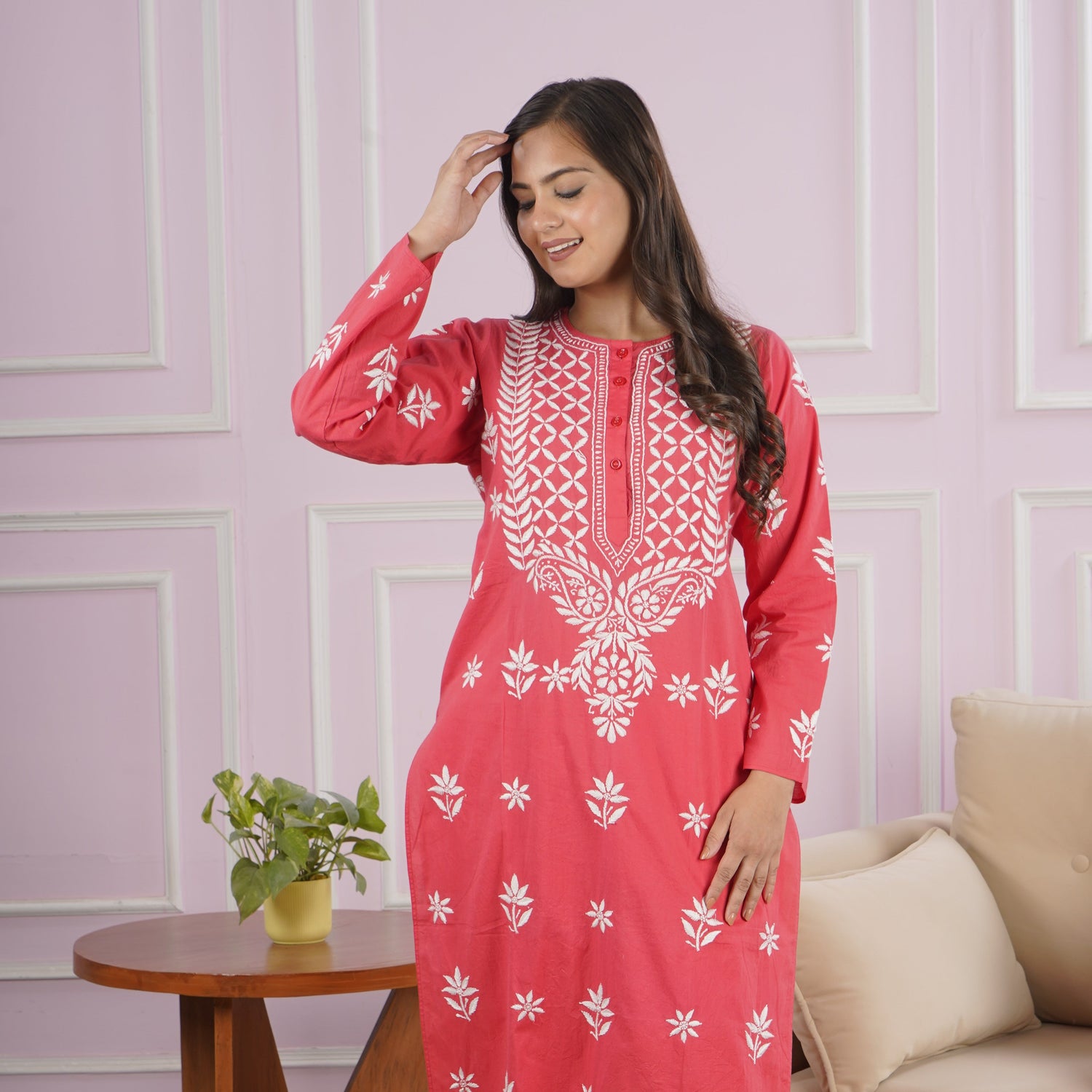 Chikankari Kurtis latest Designs