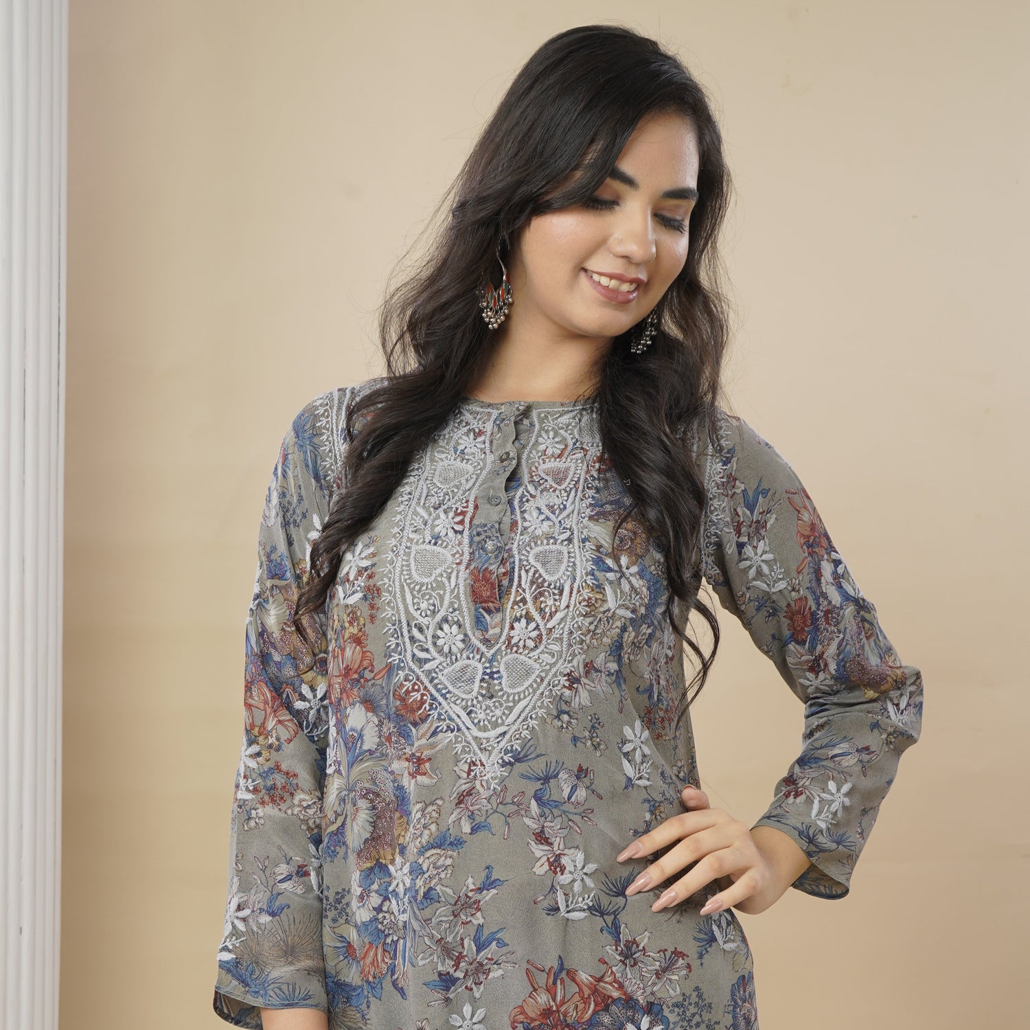 Shop Chikankari Long Kurta | Latest Designs