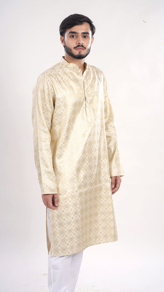 Men’s Long Kurta in Premium Rayon Fabric – Festive & Ethnic Wear