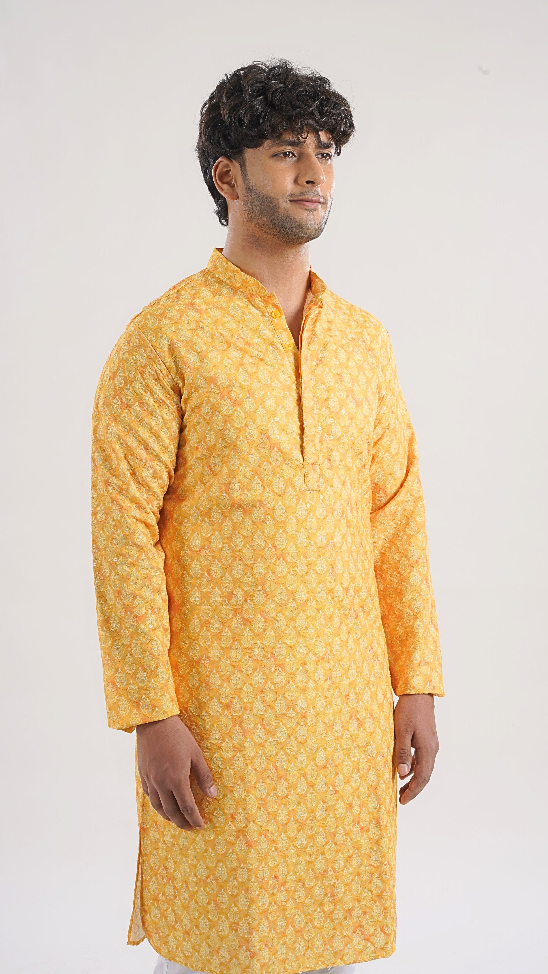 Mens Chikankari Kurta