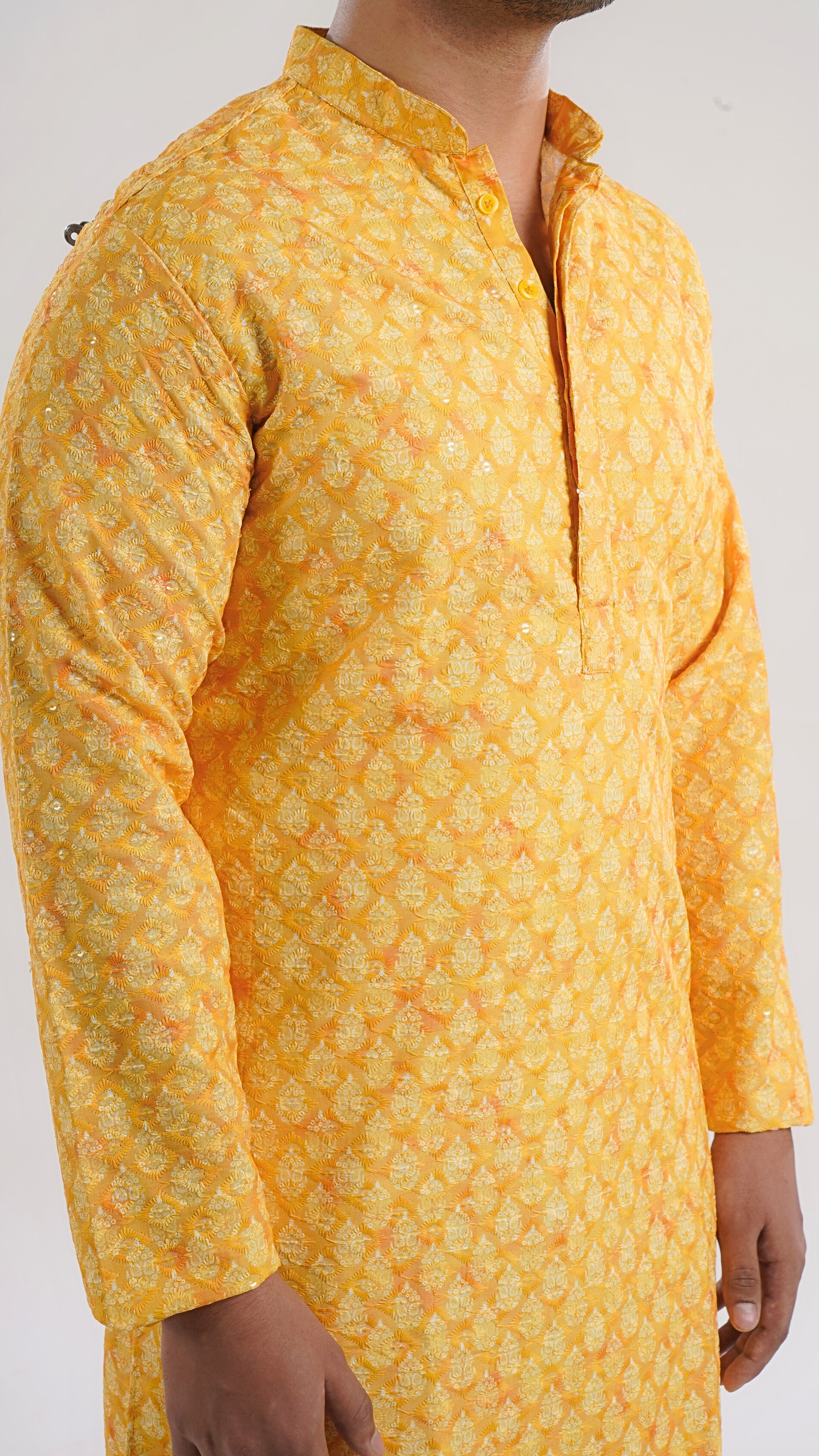 Mens Chikankari Kurta
