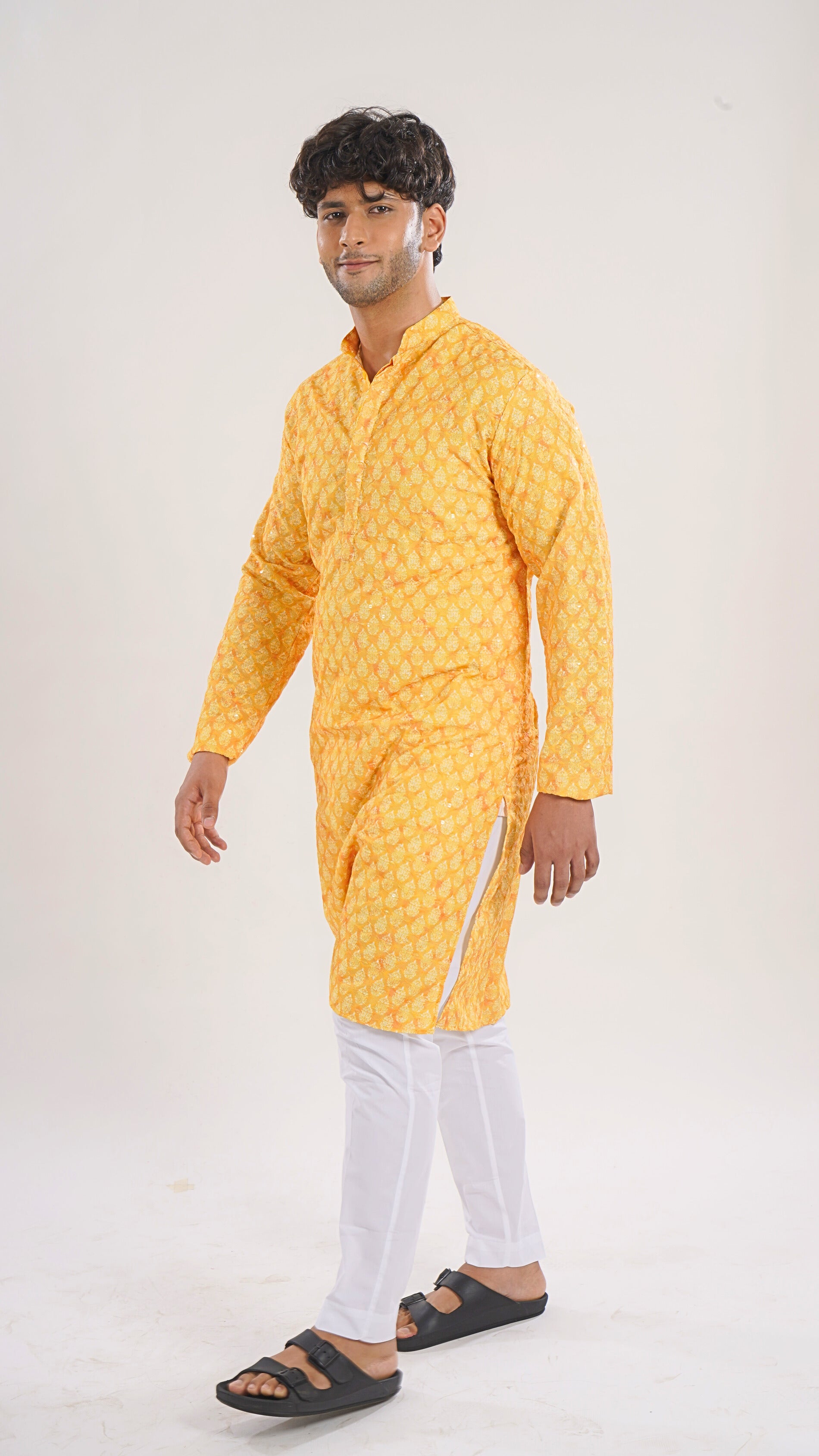 Mens Chikankari Kurta